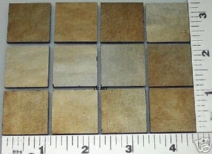 1128.38 - 12 -1" x 1" PURPLE WITH GOLD IRIDIZED BULLSEYE GLASS 90 COE - Picture 1 of 1