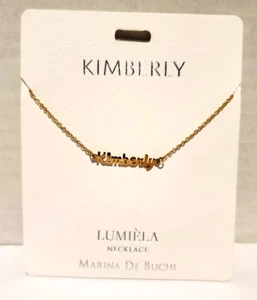 Lumiela Kimberly Personalized Necklace Marina De Buchi Nickel Free 15" To 20" - Picture 1 of 4