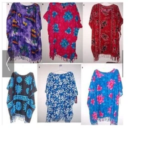 NEU OSFA HAWAII PRINT PONCHO COVERUP sortierte Farbe / Drucke - Bild 1 von 9