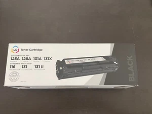 LD Toner Cartridge Black Compatible with HP125A/128A/131A Canon 116/131 Sealed - Picture 1 of 2