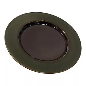 Lindt Stymeist Yo Han Salad Plate 9 Inch Dark Green/Brown Made Japan Vintage - Picture 1 of 5