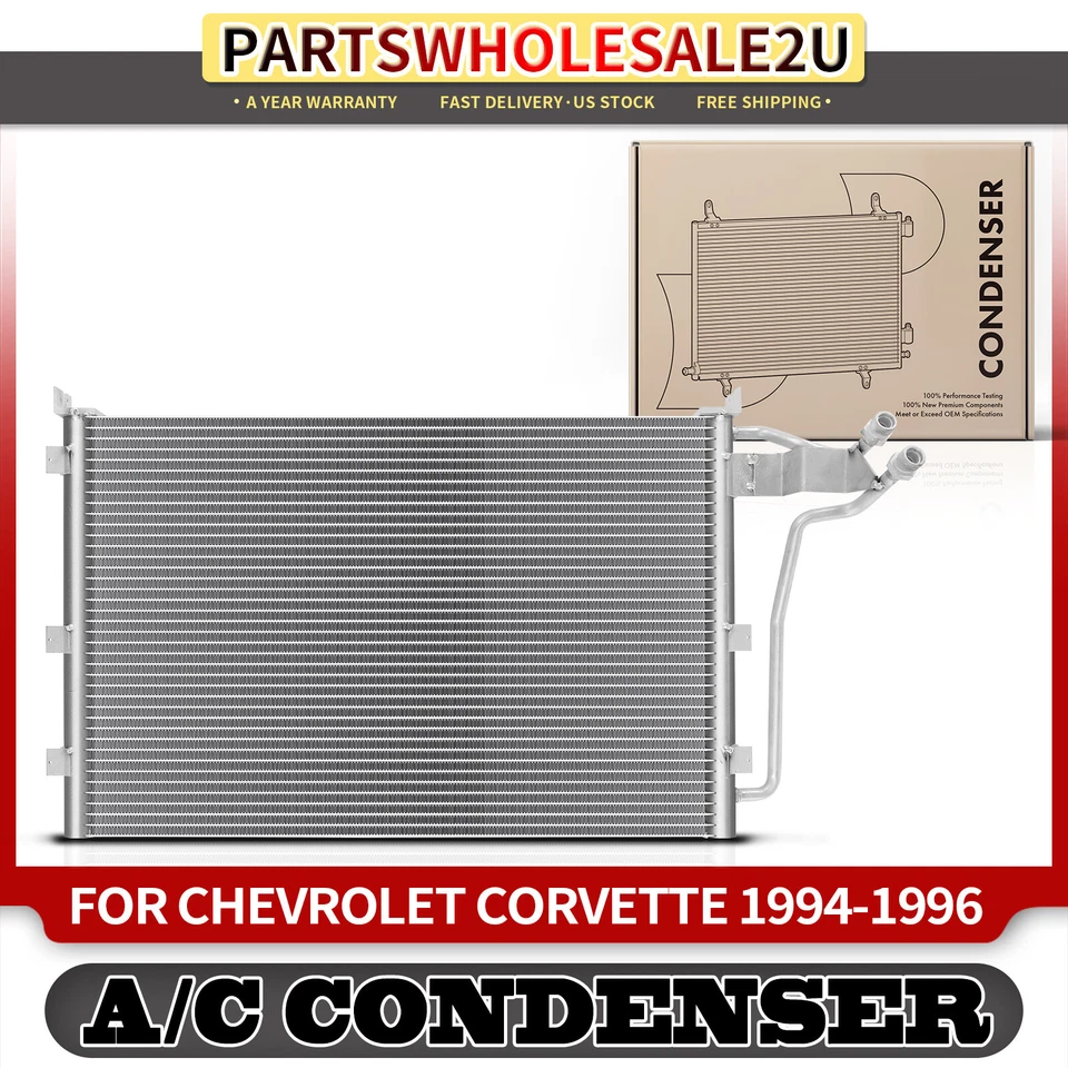 Condensador de aire acondicionado con soporte para Chevrolet Corvette 1994 1995 1996 V8 5,7 L 52463706 Foto 1 de 4