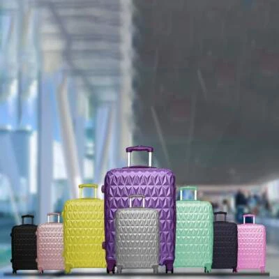 24" Medium Lightweight Suitcase 4 Wheel Luggage ABS Hard Shell Travel Trolley - Image 1 of 4