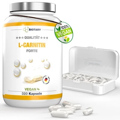 L-Carnitin 320 Kapseln à 3000 mg INKLUSIVE PILLENBOX - Bild 1 von 4