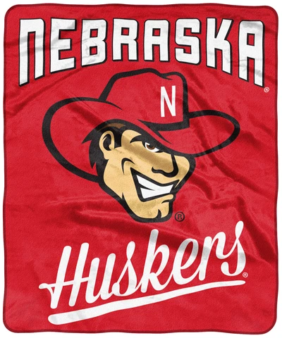 Nebraksa Cornhuskers 50" by 60" Plush Raschel Throw Blanket - NCAA-Alumni Design Cover