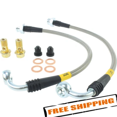 StopTech 950.42503 Stainless Steel Rear Brake Line Kit for 03-07 Infiniti G35 - Image 1 of 3