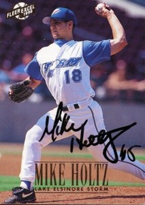1996 Lake Elsinore Storm MIKE HOLTZ Signed Card autograph RC ANGELS