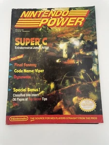 1990 Super C Nintendo Power Magazine Fully Intact W/ Poster & Reg Cards CLEAN - Picture 1 of 8