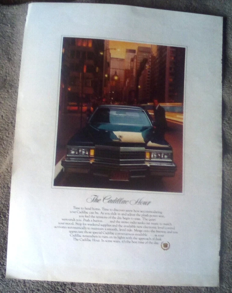 Cadillac 1978 "The Cadillac Hour" anuncio impreso Foto 1 de 1