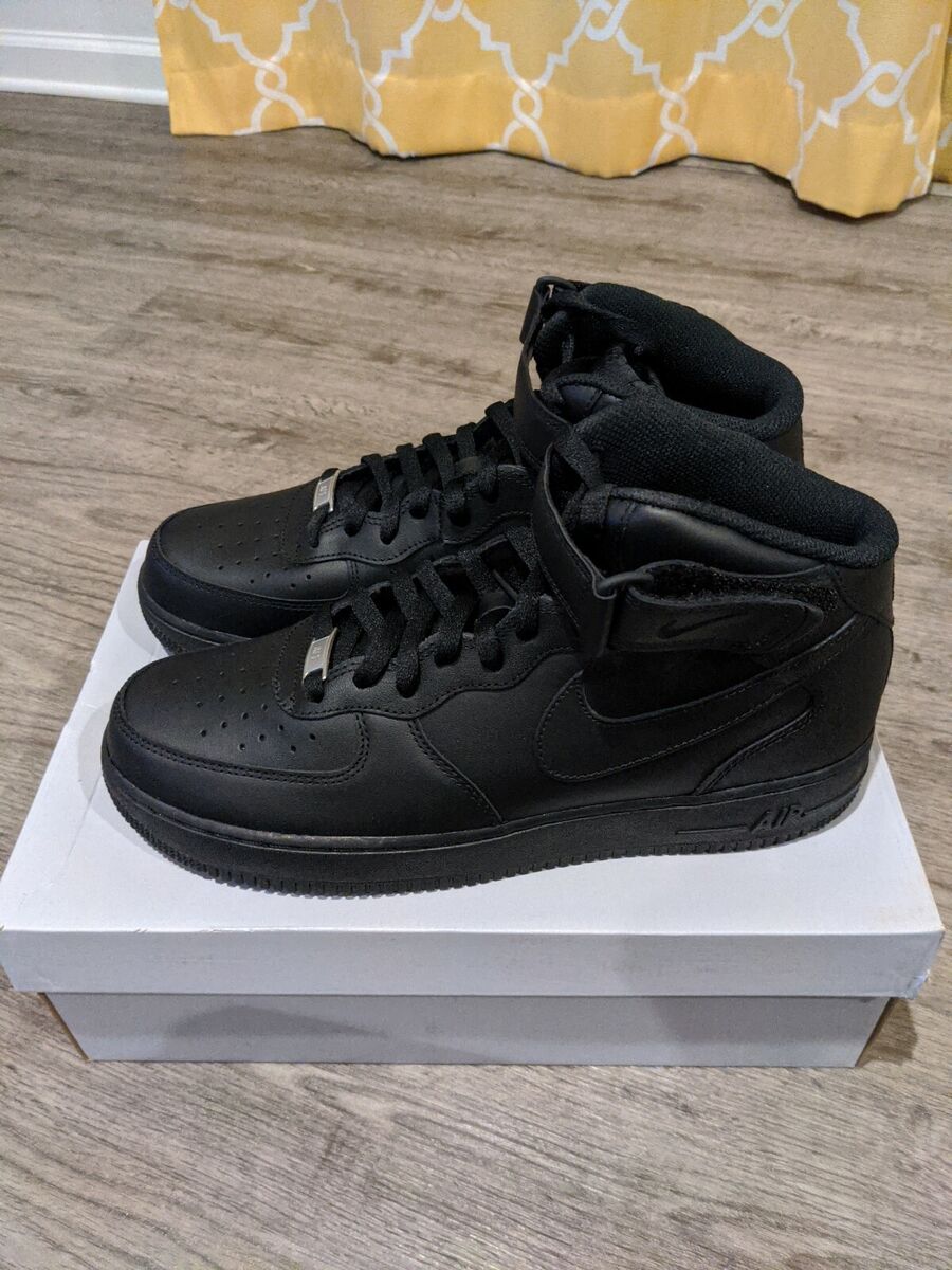 Nike Air Force 1 Mid '07 Triple Black 2021 for Sale Nike Air Force 1 Mid '07 Triple Black 2021 for Sale