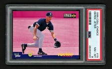 1995 COLLECTORS CHOICE DEREK JETER #15 NEW YORK YANKEES HOF ROOKIE PSA 8 NM-MINT