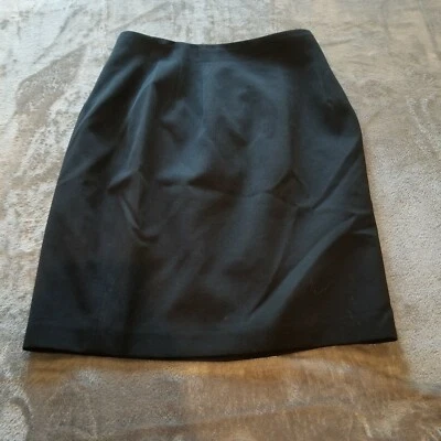 Falda lápiz Classiques Entier para mujer talla 4 negra de lana pura forrada por encima de la rodilla Foto 1 de 4