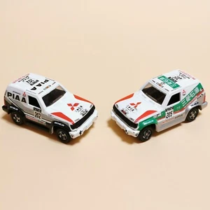 1/61 Tomica MITSUBISHI PAJERO Lot of 2 DAKAR RALLY RACE CAR Diecast Toy 1993 - Picture 1 of 7