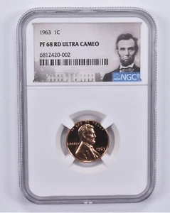 1963 Lincoln Memorial Cent PF68 RD UCAM NGC Special Label - Picture 1 of 5