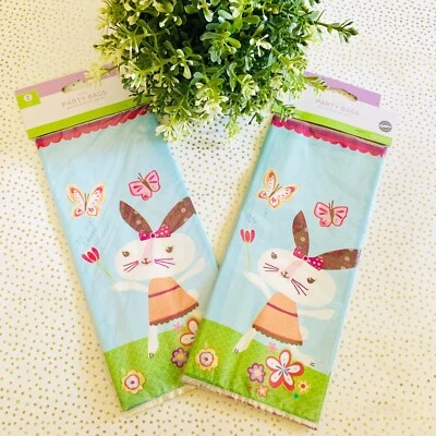 Corbatas bolsas de golosinas de fiesta Wilton Bunny Butterflies, lote de 2 paquetes, 20 bolsas por paquete Foto 1 de 3