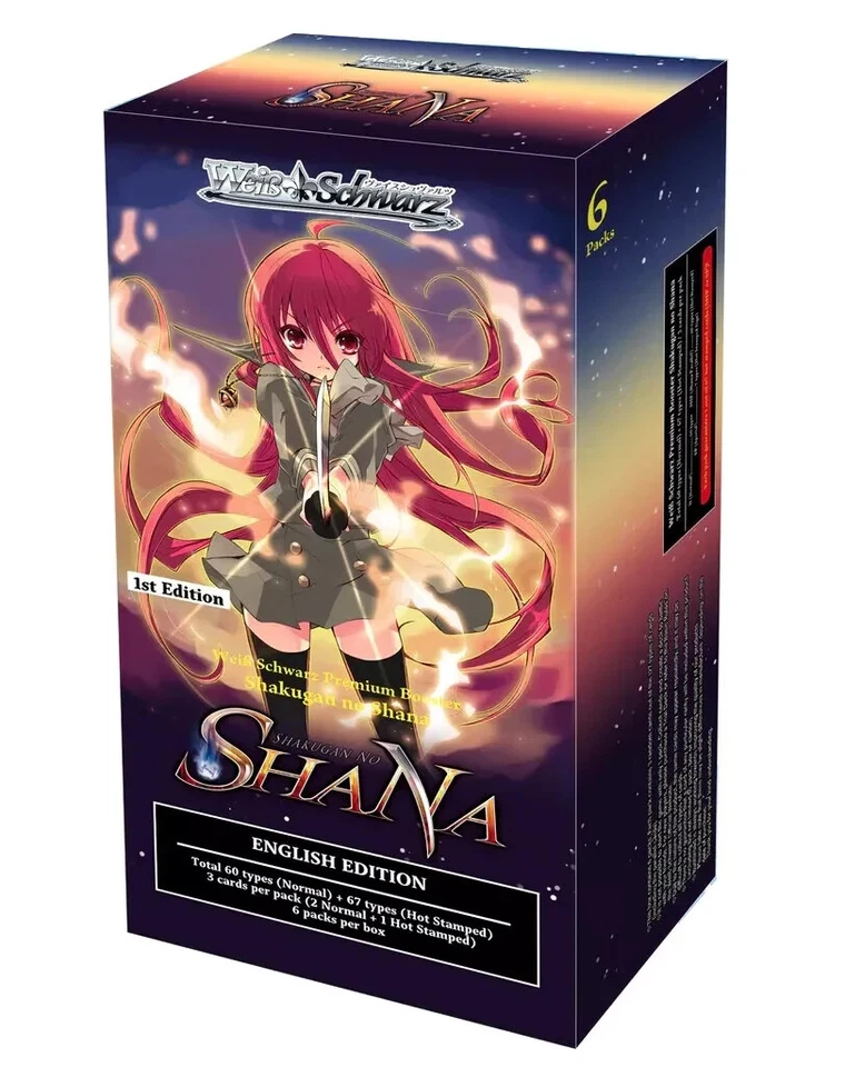 Blanco Negro Shakugan no Shana 1ª Edición Inglés Premium Booster Box Sellado Foto 1 de 1
