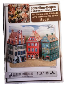 + KARTONMODELLBAU ALTSTADT SET 9 SCHREIBER-BOGEN 811 Spur HO Bastelbogen - Bild 1 von 2