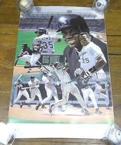 Frank Thomas Hand Signed Autographed Poster 22x34 (Some Condition Issues) - Picture 1 of 8