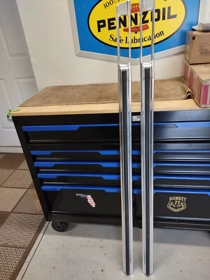 1973-1979 FORD RANGER FENDER MOULDINGS + RACE TRACKS POLISHED NICE! FENDER TRIM - Image 1 of 4