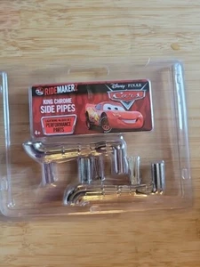 Disney Pixar Cars Ride Makerz Parts - KING Chrome SIDE PIPES New - Picture 1 of 3