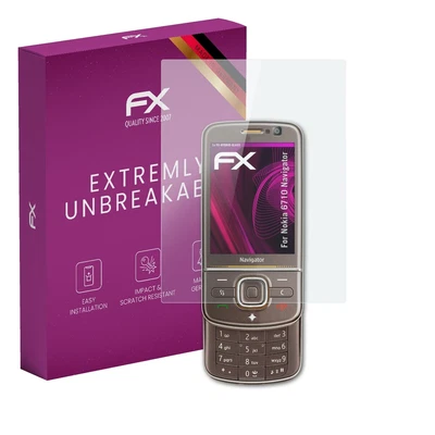 atFoliX Glass Protector for Nokia 6710 Navigator 9H Hybrid-Glass - Image 1 of 4