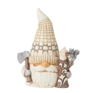 Jim Shore Heartwood Creek White Woodland Lumberjack Gnome Figurine 6015161 - Picture 1 of 5