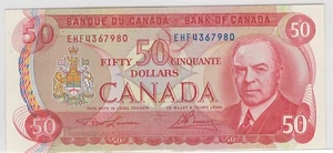 Bank of Canada $50 - BC 51a-i - Prefix EHF UNC Uncirculated - Picture 1 of 2
