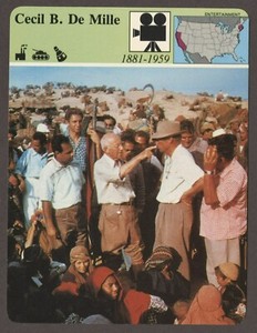 Cecil B De Mille Story of America Movie Entertainment History Card