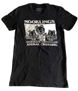 New Horizon Nooklings Animal Crossing Small Tshirt Black Unisex - Picture 1 of 7