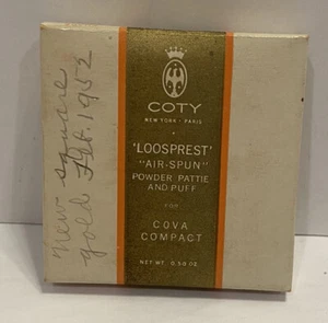 Vintage Coty Loosprest Air Spun Powder Pattie Refill Soleil D'Or 1952 New - Picture 1 of 6