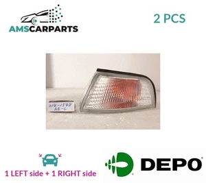 INDICATOR LIGHT BLINKER LAMP PAIR FRONT 214-1548L-AE-C LORO 2PCS NEW - Picture 1 of 5