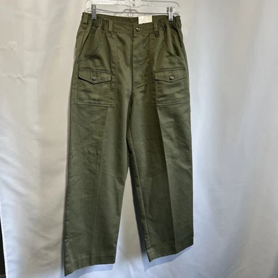 New Vtg. Boy Scouts Of America green 6 Pocket Cargo Pants Waist 32 - Image 1 of 4