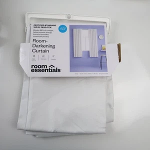 Room Essentials Room-Darkening Curtain Panel 42x63 Inch Window Energy Saving Dra - Picture 1 of 6
