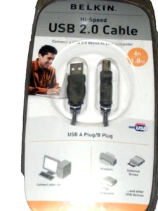 Belkin Hi-Speed 6ft USB 2.0 Cable F3U133v06 - Picture 1 of 1