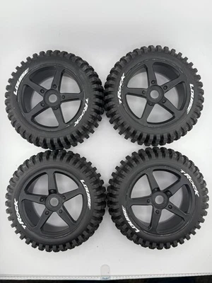 Louise RC LT3251SB T-Rock 1/8 Off-Road Truggy Tires 0 Offset 17mm Mounted (4) - Image 1 of 3