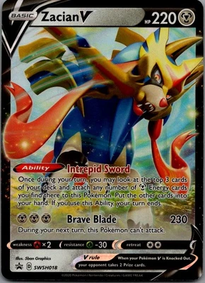 Zacian V Promo SWSH: Sword & Shield Promo Cards SWSH018 NM - Image 1 of 2