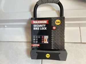 YALE MAXIMUM SECURITY BIKE LOCK 10. WITH 4 KEYS. BRAND NEW - Picture 1 of 16