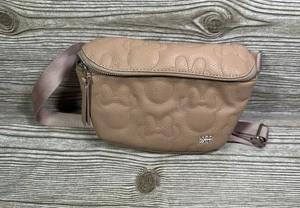 Freshly Picked Disney Minnie Mouse Tan Cross Body Park Bag Fanny Pack - Picture 1 of 7