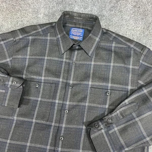 VTG Pendleton 1st Edition Decade Zephyr 100% Virgin Wool Button Up Shirt USA M - Picture 1 of 14