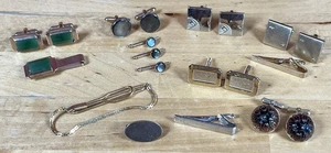 Vintage Manschettenknöpfe Krawattennadeln Swank Destino 12K Gold Filled GF 6 Paar 20 Stück - Bild 1 von 9