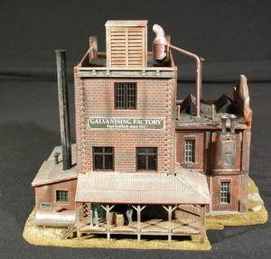 Kitbashed Grusom Casket Factory HO 1:87 Scale Built & Painted Building Structure - Picture 1 of 23