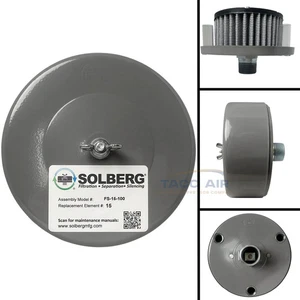 1" NPT Air Compressor Intake Filter Silencer Assembly FS-15-100 USA Made - Picture 1 of 12