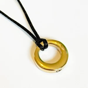 Gold Agogo Einäscherung Anhänger Halskette - Schmuck für Asche Gedenkgeschenk - Bild 1 von 2