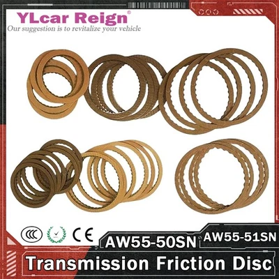 Kit de disco de placa de fricción de transmisión automática AW55-50SN AW55-51SN AF33 para Volvo Foto 1 de 4