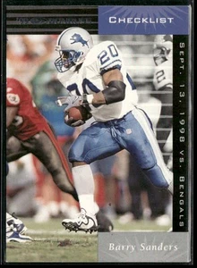 1999 Donruss Barry Sanders Detroit Lions #195 - Picture 1 of 2