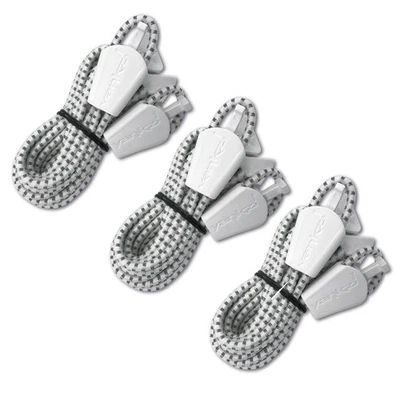 Sistema di allacciatura Yankz 3x Reflective White |Mai più fiocco!| elastico, su misura - Immagine 1 di 3