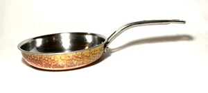 LAGOSTINA ~ SARTÉN/SARTÉN de cobre martillado de tres capas de 8" (Martellata) ~ Italia - Imagen 1 de 8