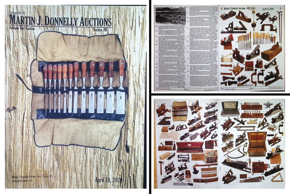 Catálogo de subasta de herramientas antiguas a todo color abril 2020 con precios realizados Foto 1 de 1