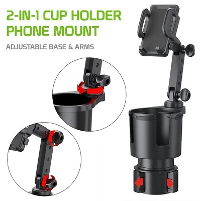 Cellet 2-in-1 Cup Holder Phone Mount – Secure, Adjustable & Versatile - Image 1 of 4