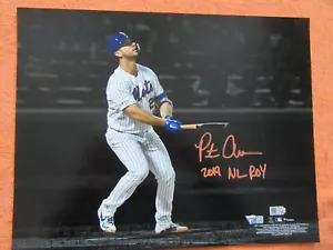 Pete Alonso New York Mets foto firmata 11" x 14" riflettore HR e 2019 NL ROY Insc - Foto 1 di 6